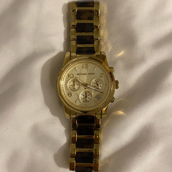 Michael kors watch (gold and tortoise) - Picture 1 of 1